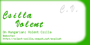 csilla volent business card